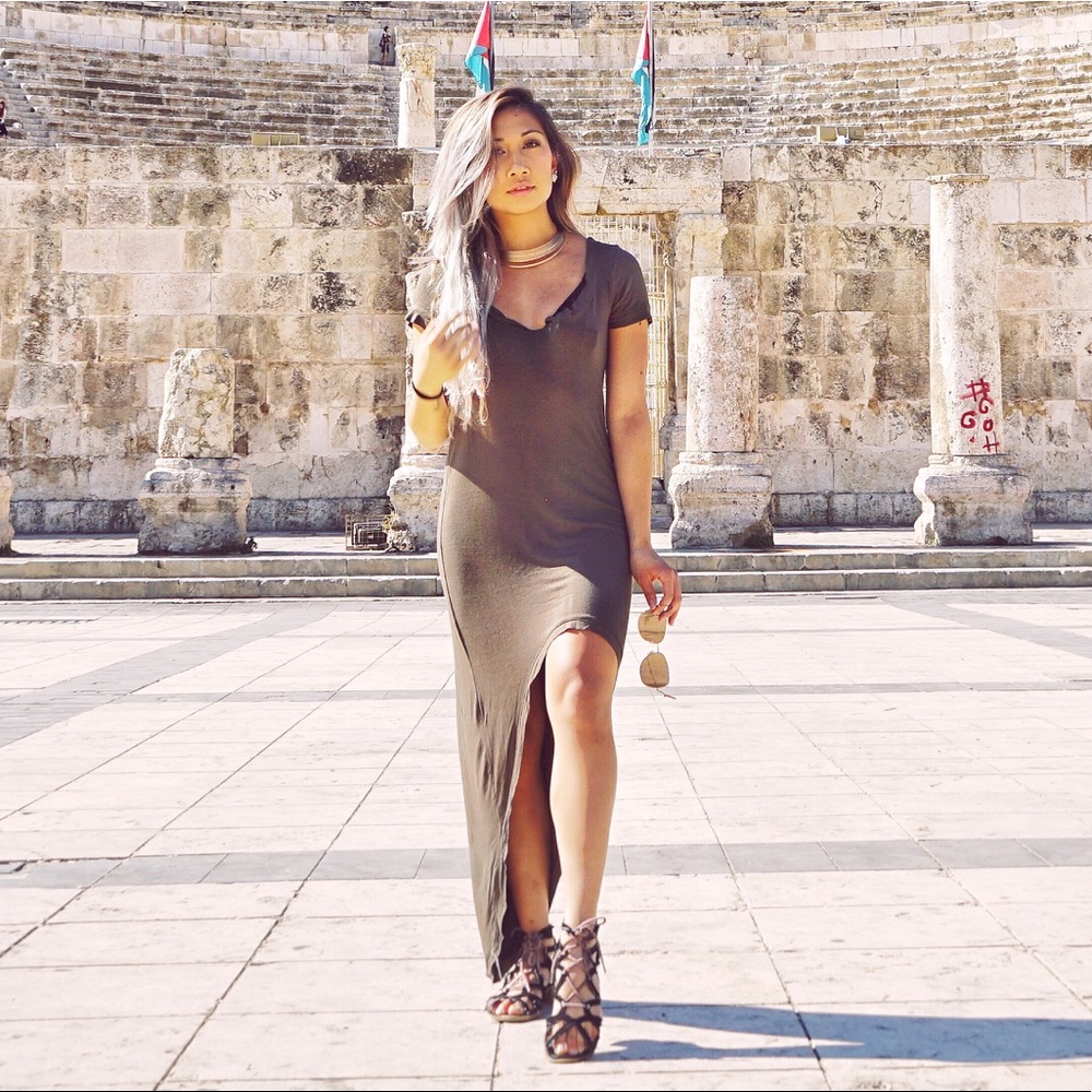 Go live high-low maxi dress